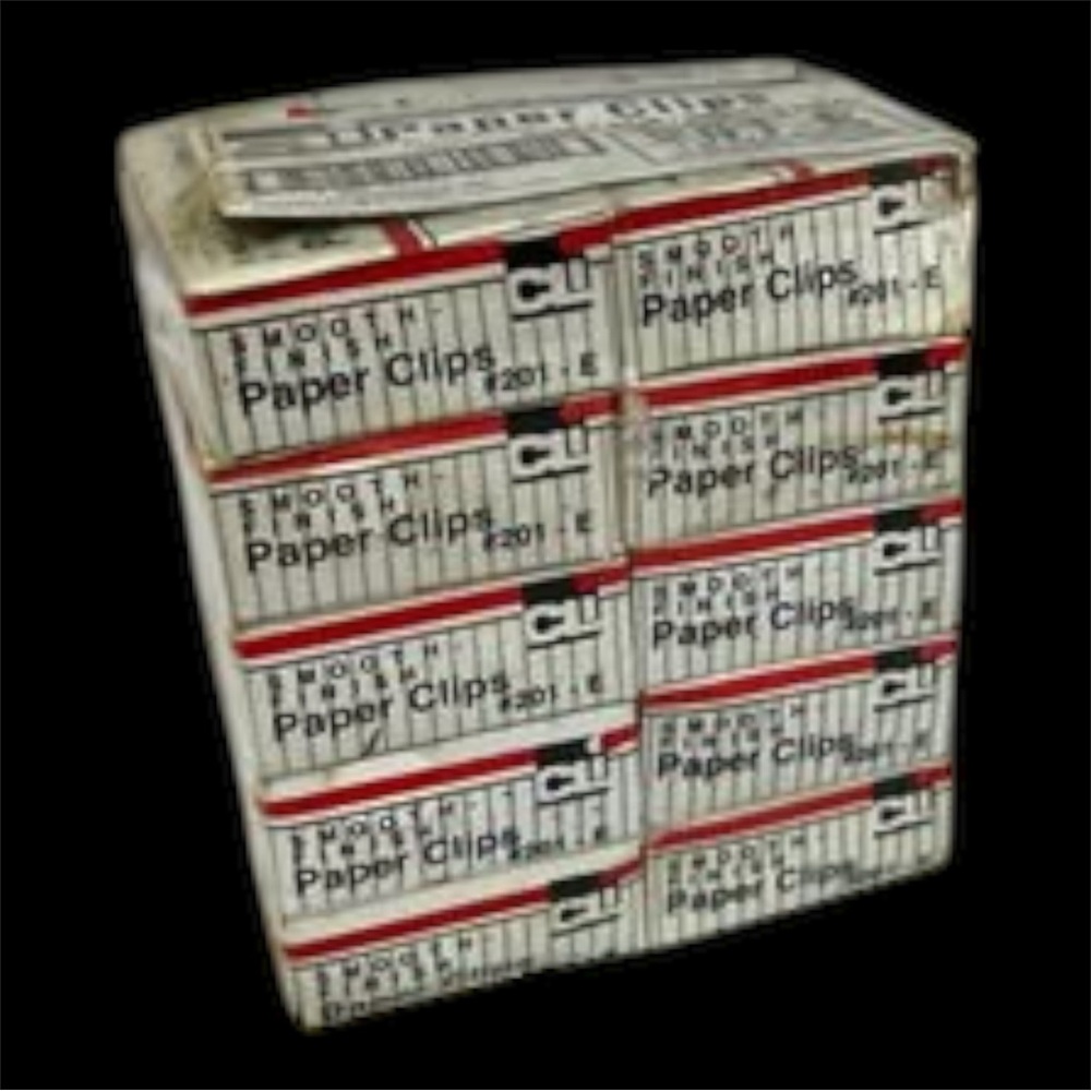 CLI Smooth Finish Paper Clips #201E 10 Boxes of 100 each New